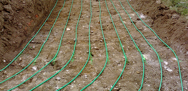 photo plancher chauffant à géothermie